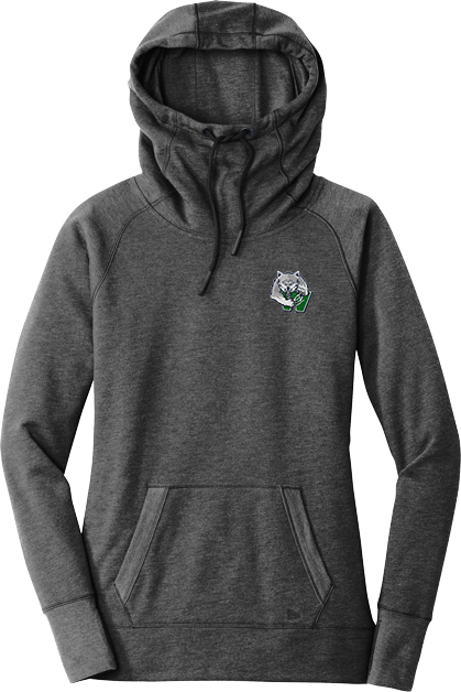 Woodbridge Wolfpack New Era Ladies Tri-Blend Fleece Pullover Hoodie