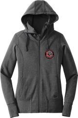 Palmyra Black Knights New Era Ladies Tri-Blend Fleece Full-Zip Hoodie