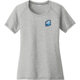 Hockey Essentials Ladies PosiCharge Tri-Blend Wicking Scoop Neck Raglan Tee
