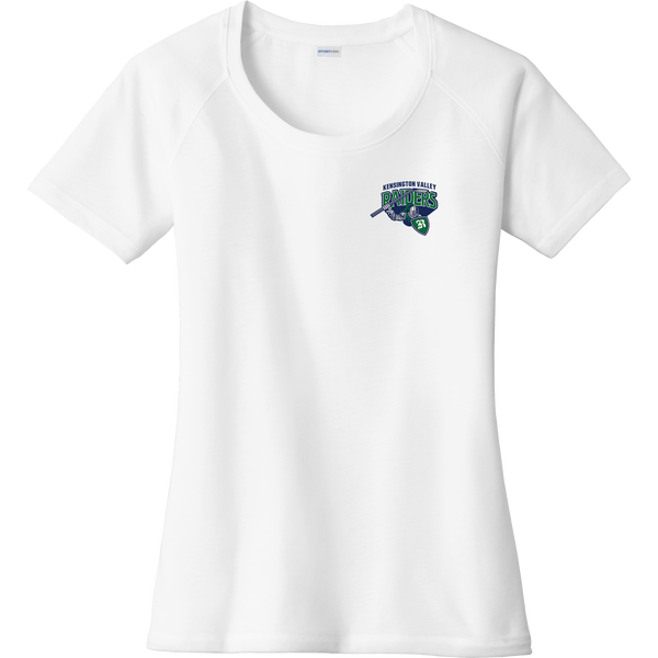 Kensington Valley Raiders Ladies PosiCharge Tri-Blend Wicking Scoop Neck Raglan Tee