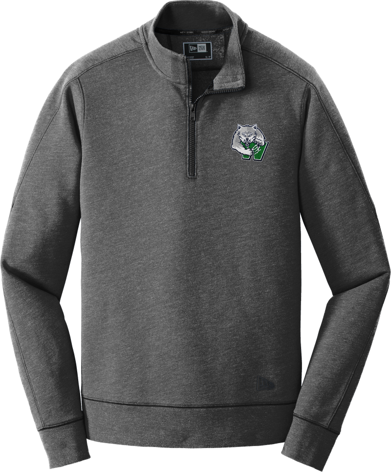 Woodbridge Wolfpack New Era Tri-Blend Fleece 1/4-Zip Pullover