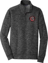 Palmyra Black Knights PosiCharge Electric Heather Fleece 1/4-Zip Pullover