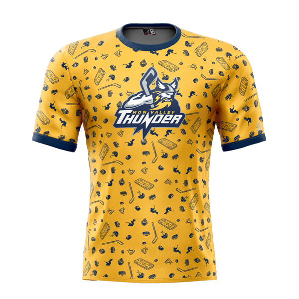 Mon Valley Thunder Adult Sublimated Pattern Tee