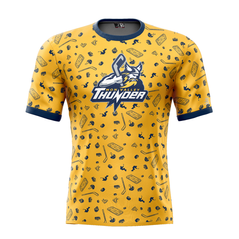 Mon Valley Thunder Adult Sublimated Pattern Tee