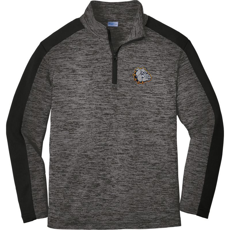 Chelsea Bulldogs Youth PosiCharge Electric Heather Colorblock 1/4-Zip Pullover