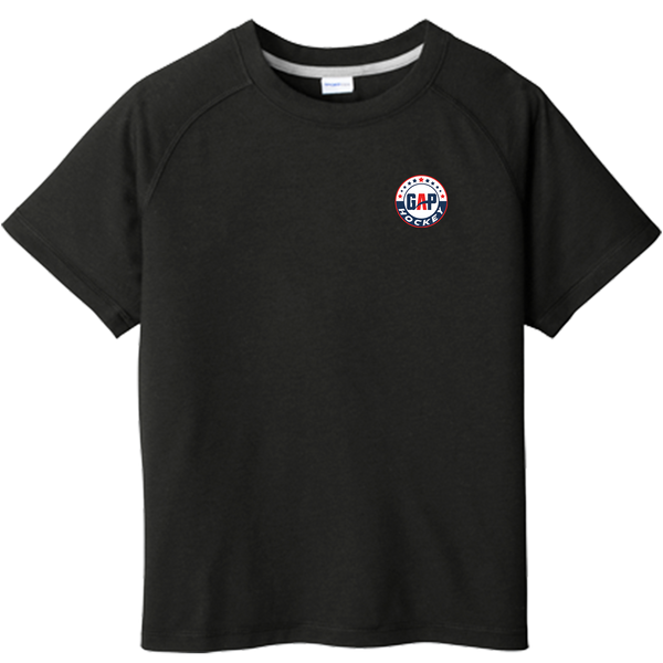 GAP Hockey Youth PosiCharge Tri-Blend Wicking Raglan Tee