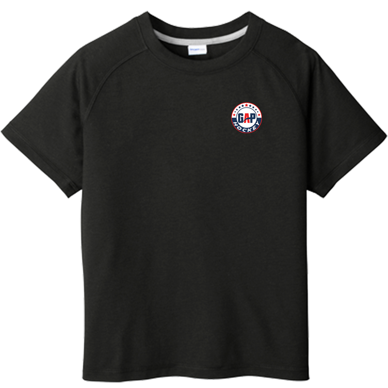 GAP Hockey Youth PosiCharge Tri-Blend Wicking Raglan Tee