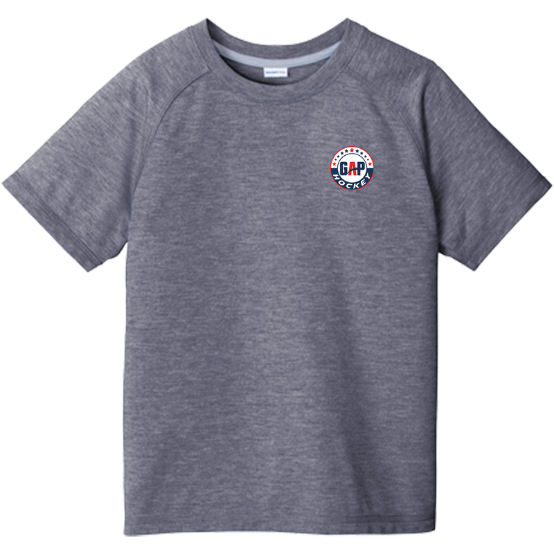 GAP Hockey Youth PosiCharge Tri-Blend Wicking Raglan Tee